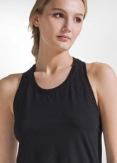 Racerback Top Mit Spitzendetails - Schwarz - BLACK | DEHA