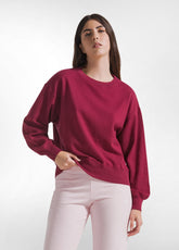FELPA GIROCOLLO ROSSO - CHERRY RED | DEHA