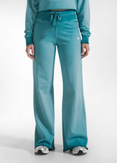 Verwaschene Flare-Hose - Gruen - PEACOCK GREEN | DEHA