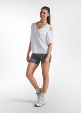 TS-SHIRT IN JERSEY CON DETTAGLI IN RETE BIANCO - Leisurewear | DEHA