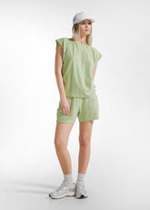 COMPLETO T-SHIRT E SHORT IN FELPA GIALLO - Everyday Sets | DEHA