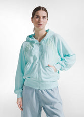 FELPA DOPPIO STRATO CON RETE BLU - AQUA BLUE | DEHA