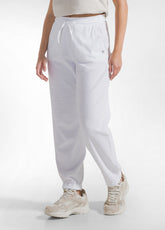 WHITE FRENCH TERRY JOGGER PANTS - WHITE | DEHA