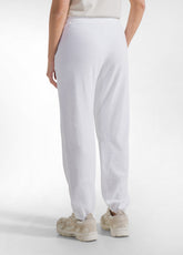WHITE FRENCH TERRY JOGGER PANTS - WHITE | DEHA