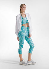 Crumpled-Effect Bomber Jacket With Mesh Insert - White - WHITE | DEHA