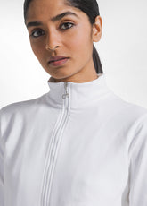 LIGHTWEIGHT CORE ZIP SWEATSHIRT WHITE - WHITE | DEHA