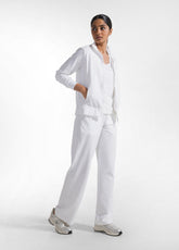 LIGHTWEIGHT CORE ZIP SWEATSHIRT WHITE - WHITE | DEHA