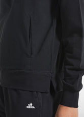 FELPA LEGGERA CORE CON ZIP NERO - BLACK | DEHA
