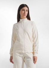 FELPA LEGGERA CORE CON ZIP BIANCO - CREAM | DEHA