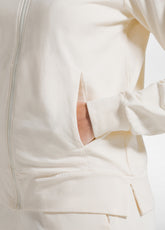 FELPA LEGGERA CORE CON ZIP BIANCO - CREAM | DEHA