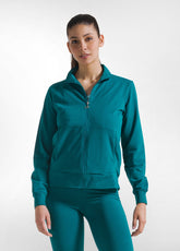 FELPA LEGGERA CORE CON ZIP VERDE - Felpe e Maglie | DEHA