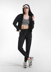 JOGGER IN TESSUTO STRETCH NERO - Pantaloni lunghi sportivi | DEHA