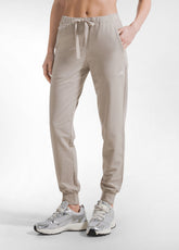 TUTA FELPA E JOGGER IN TESSUTO STRETCH BEIGE - | DEHA