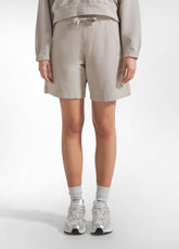 SHORTS IN FELPA STRETCH BEIGE - CLAY BEIGE | DEHA