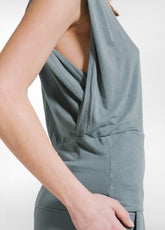 COMPLETO T-SHIRT E PANTALONE IN VISCOSA STRETCH VERDE - | DEHA