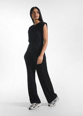Straight Pants In Stretch Viscose - Black - BLACK | DEHA