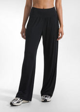 Straight Pants In Stretch Viscose - Black - BLACK | DEHA