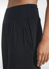 Straight Pants In Stretch Viscose - Black - BLACK | DEHA