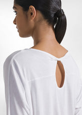 T-SHIRT FLUIDA IN VISCOSA BIANCO - WHITE | DEHA