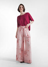 Fluid Viscose T-Shirt - Red - CHERRY RED | DEHA