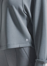 SWEATSHIRT IN MODAL SOFT TOUCH VERDE - TEAL GREEN | DEHA