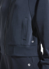 BOMBER FULL ZIP IN MODAL SOFT TOUCH NERO - BLACK | DEHA