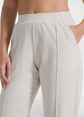 COMPLETO FELPA POLO SATINATA E PANTALONI DRITTI EFFETTO SFUMATO BEIGE - Tute e Set Coordinati | DEHA