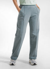 PANTALONI DRITTI EFFETTO SFUMATO VERDE - TEAL GREEN | DEHA