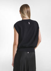 TOP SPORTIVO STRETCH ADERENTE NERO - BLACK | DEHA
