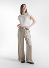 TOP SPORTIVO STRETCH ADERENTE BIANCO - MILK WHITE | DEHA