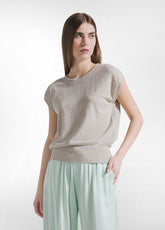 TOP SPORTIVO STRETCH ADERENTE BEIGE - CLAY BEIGE | DEHA