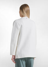 Open Scuba Sweatshirt Aus Baumwolle - Weiss - MILK WHITE | DEHA