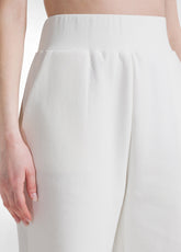 COMPLETO FELPA E BERMUDA IN SCUBA DI COTONE BIANCO - Tute e Set Coordinati | DEHA