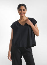 T-SHIRT LOOSE-FIT IN JERSEY ORGANICO NERO - BLACK | DEHA