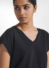 T-SHIRT LOOSE-FIT IN JERSEY ORGANICO NERO - BLACK | DEHA