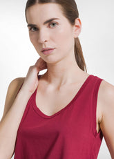 Organic Jersey Comfort Top - Red - CHERRY RED | DEHA