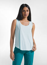 Bio-Jersey Komfort-Top - Blau - AQUA BLUE | DEHA