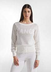 MAGLIA IN COTONE EFFETTO RETE BIANCO - Leisurewear | DEHA