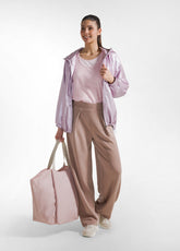 GIACCA SPORTIVA CON CAPPUCCIO E DETTAGLI METALLICI ROSA - Leisurewear | DEHA