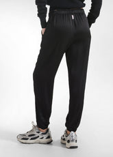 Satin Jogger Hose - Schwarz - BLACK | DEHA