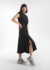 GONNA IN SATIN NERO - BLACK | DEHA