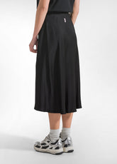 GONNA IN SATIN NERO - BLACK | DEHA