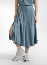 GONNA IN SATIN VERDE - TEAL GREEN | DEHA