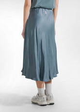 GONNA IN SATIN VERDE - TEAL GREEN | DEHA