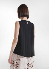 Fluid Flame Jersey Top - Black - BLACK | DEHA