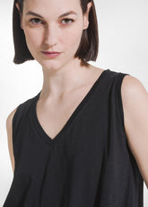 Fluid Flame Jersey Top - Black - BLACK | DEHA