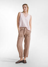 Fluid Flame Jersey Top - Pink - BLUSH PINK | DEHA