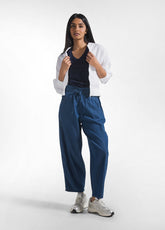 T-SHIRT FLAMMÈ CON SCOLLO A V BLU - BLUE NIGHT | DEHA