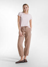 Flammé-Baumwoll-T-Shirt in Rosa - BLUSH PINK | DEHA