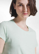 Green Slub Cotton T-Shirt - JADE GREEN | DEHA